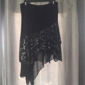Skirt, black,